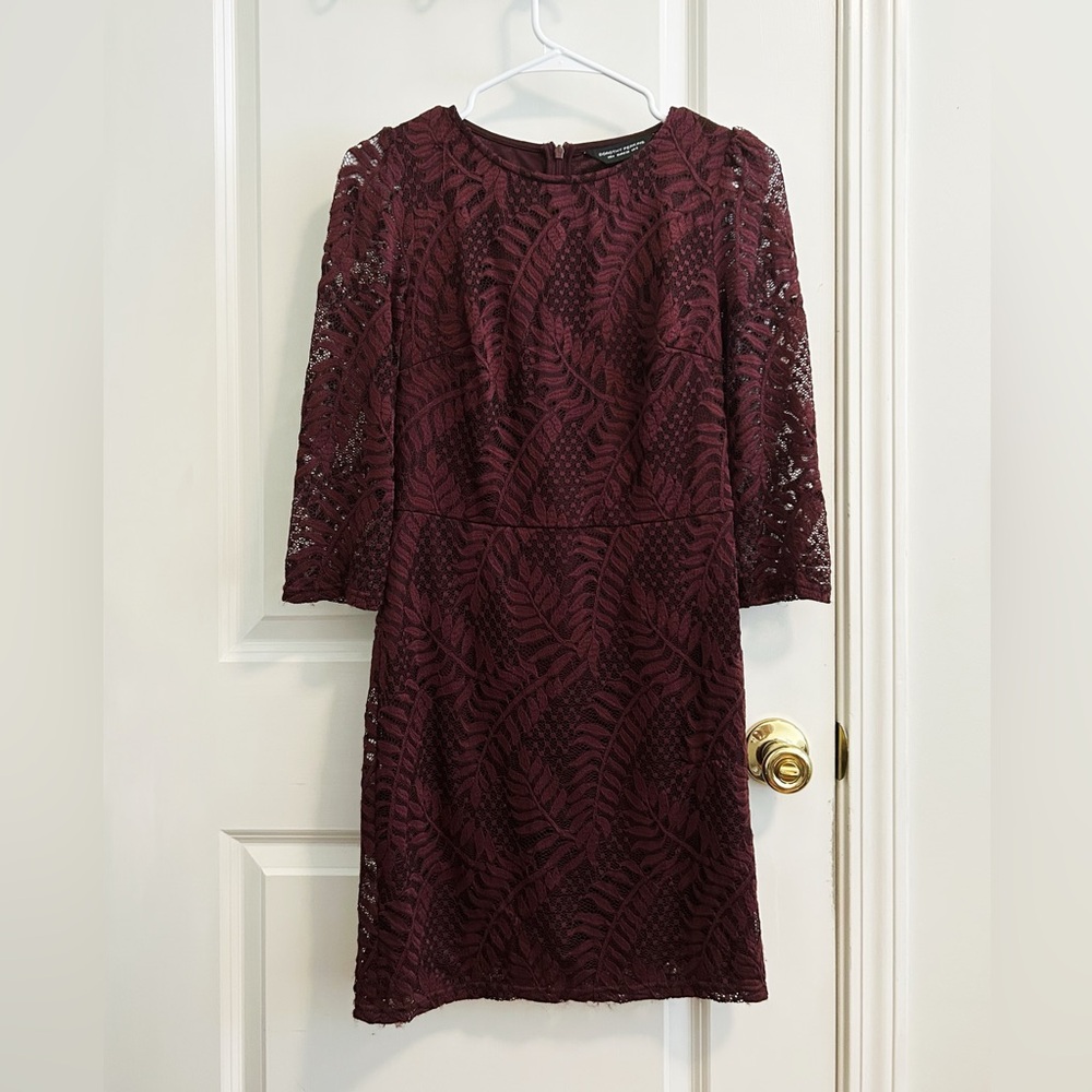 Dorothy Perkins Burgundy Lace Dress